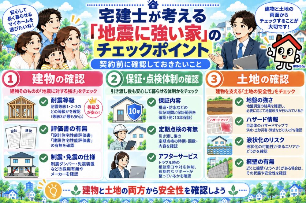 宅建士が考える「地震に強い家」のチェックポイント