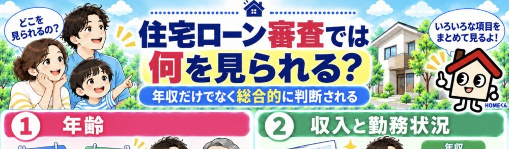 住宅ローン審査では何を見られる？