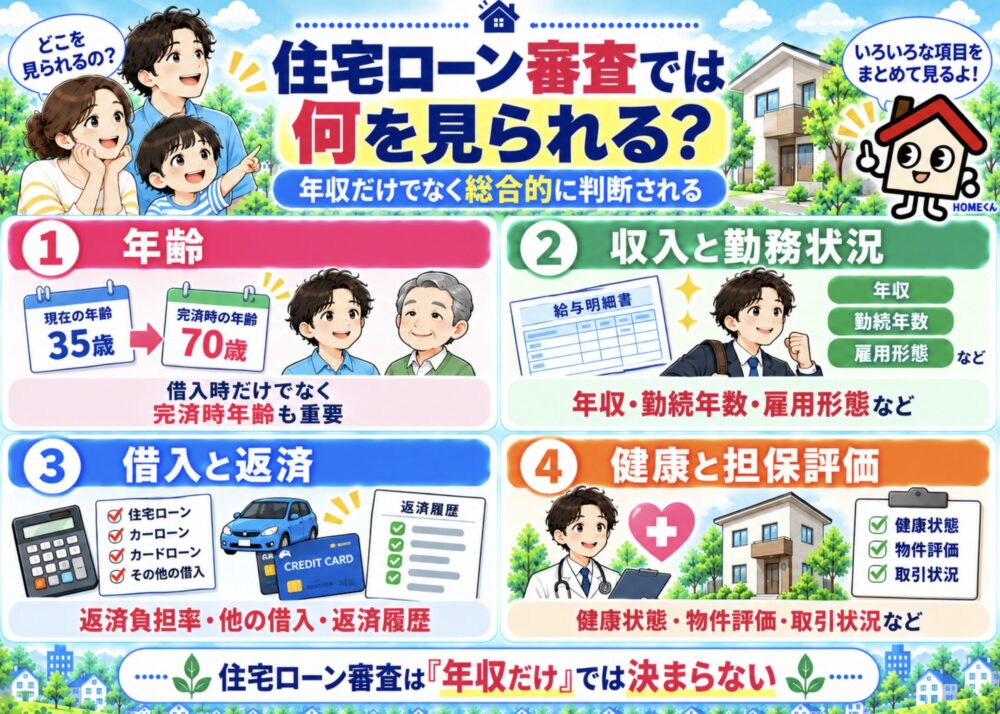 住宅ローン審査では何を見られる？