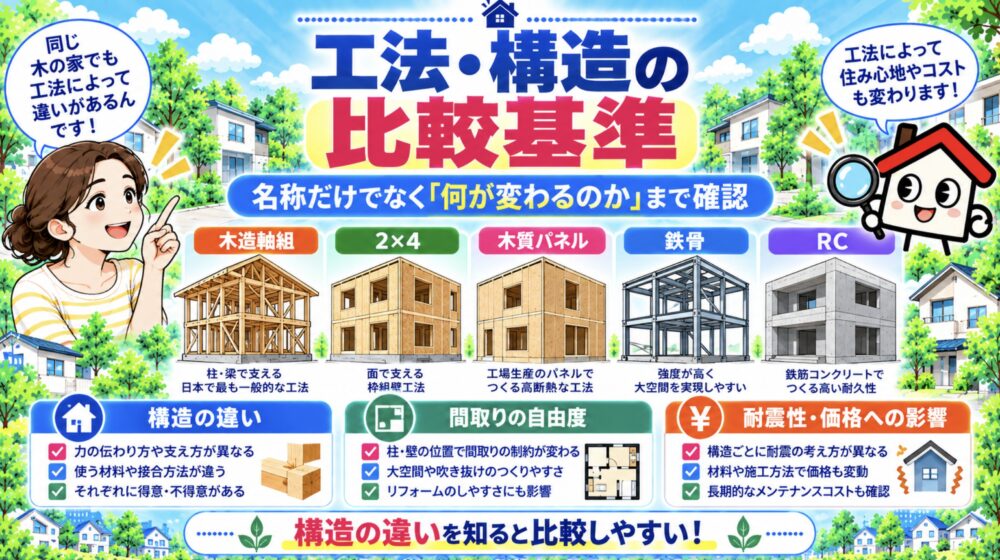 工法・構造の比較基準