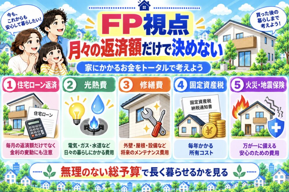 FP視点|安い家ほど「月々の返済額」だけで決めない