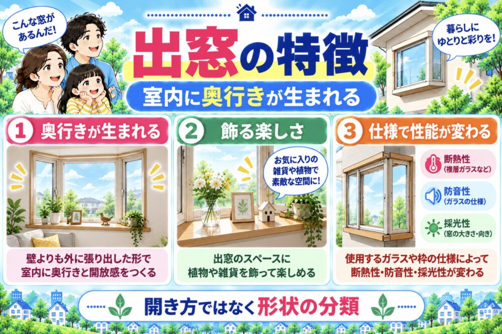 出窓|室内に奥行きが生まれる窓