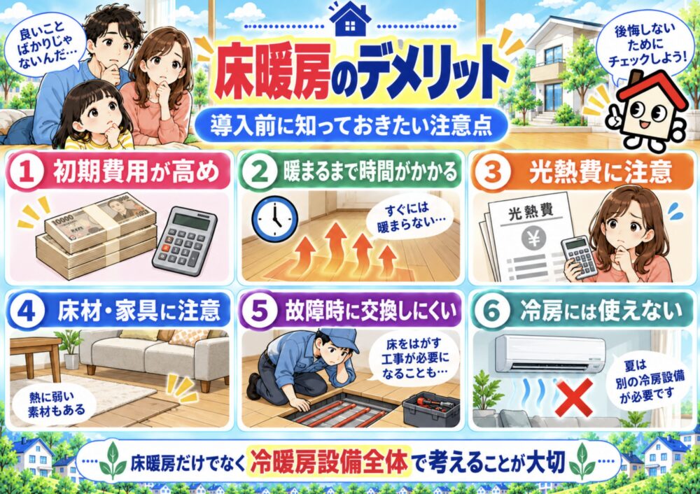 床暖房のデメリット