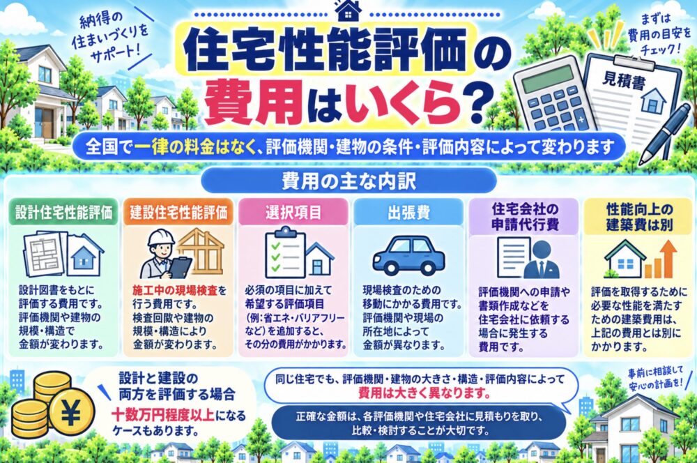 住宅性能評価の費用はいくら?