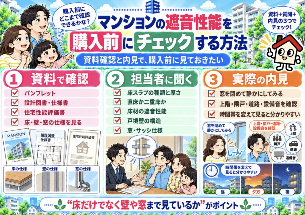 マンションの遮音性能を購入前にチェックする方法