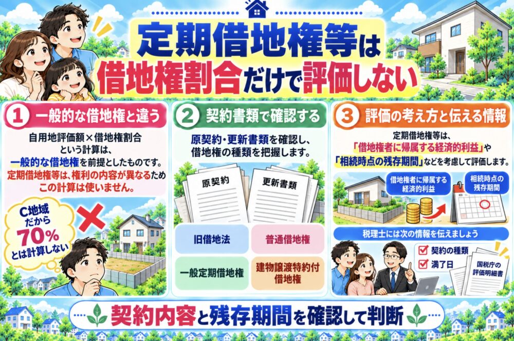 定期借地権等は借地権割合だけで評価しない