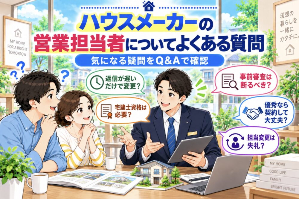 ハウスメーカーの営業担当者についてよくある質問