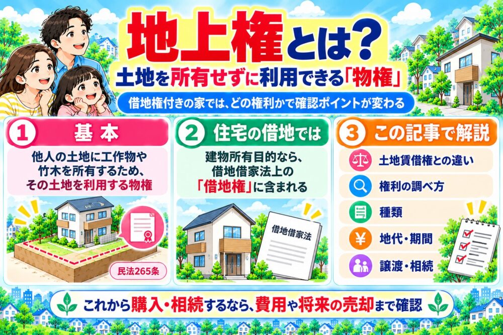地上権とは？土地を所有せずに利用できる「物権」