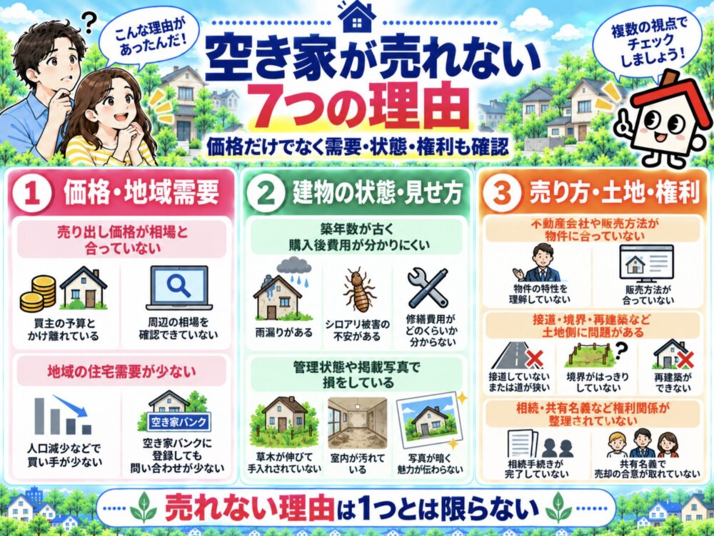 空き家が売れない7つの理由
