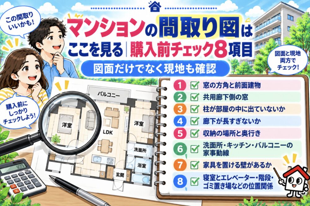 マンションの間取り図はここを見る｜購入前チェック8項目
