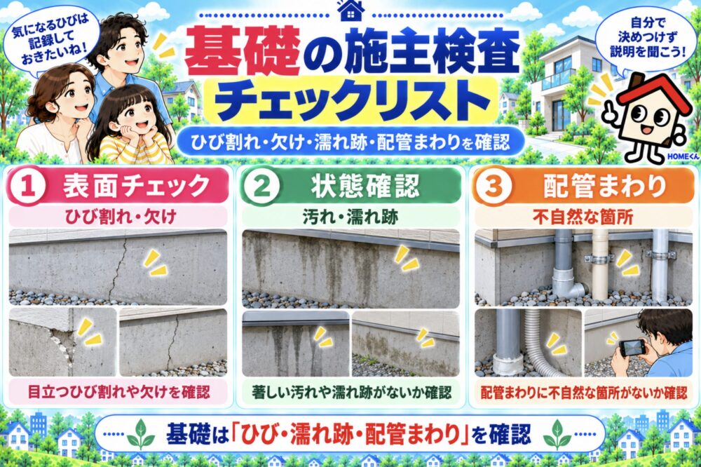 基礎の施主検査チェックリスト