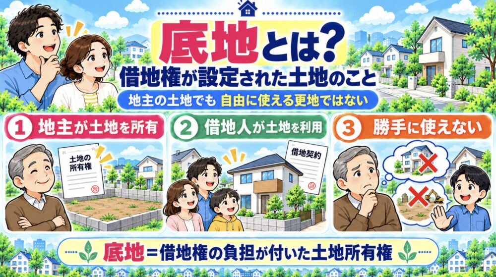 底地とは？借地権が設定された土地のこと