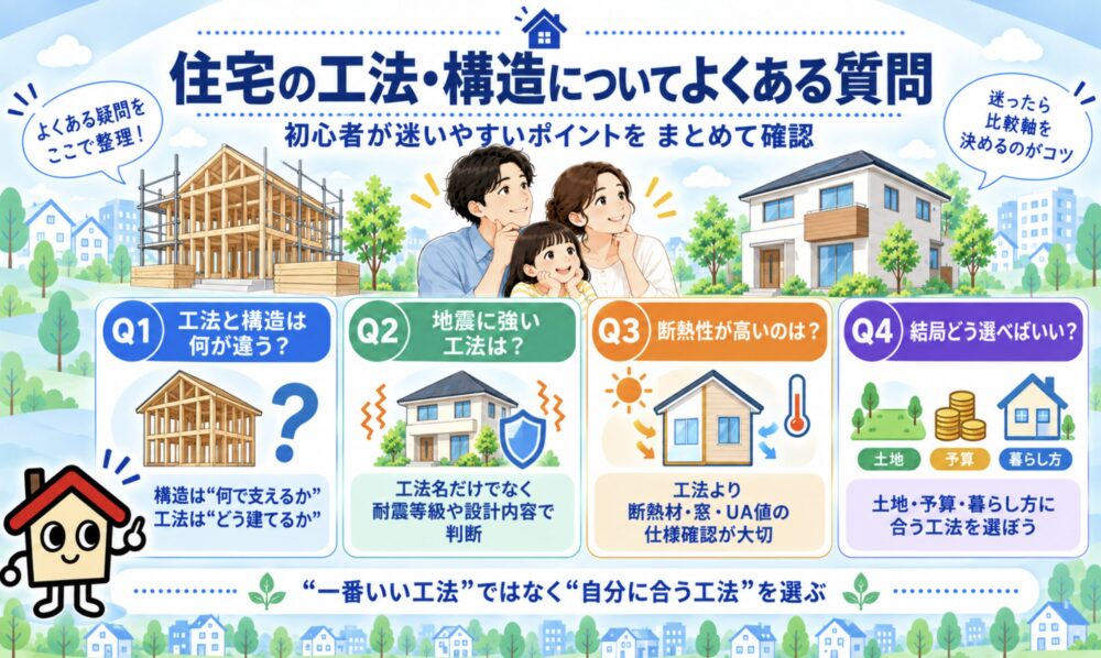 住宅の工法・構造についてよくある質問