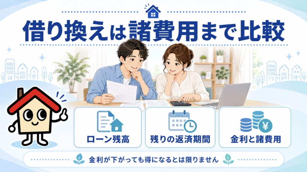借り換えで得になる?諸費用を含めたシミュレーション