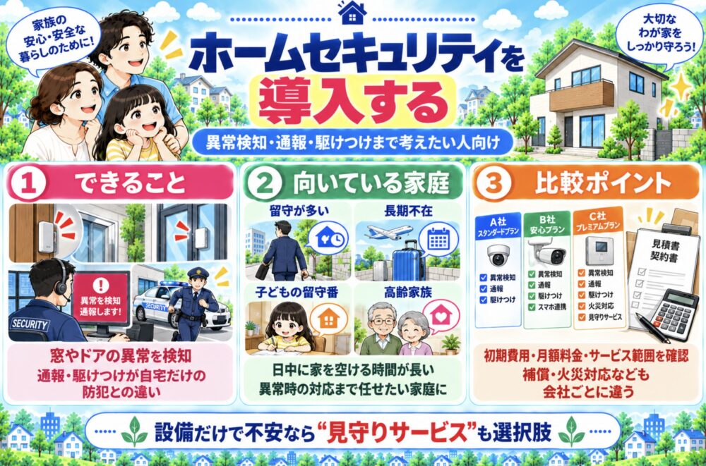 ホームセキュリティを導入する