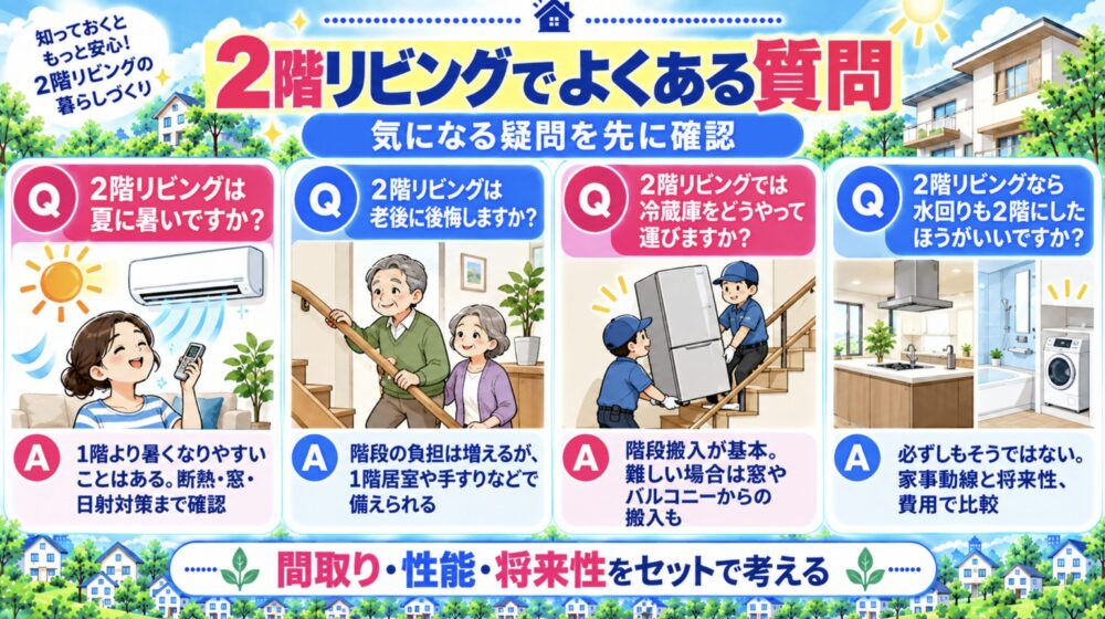 2階リビングでよくある質問