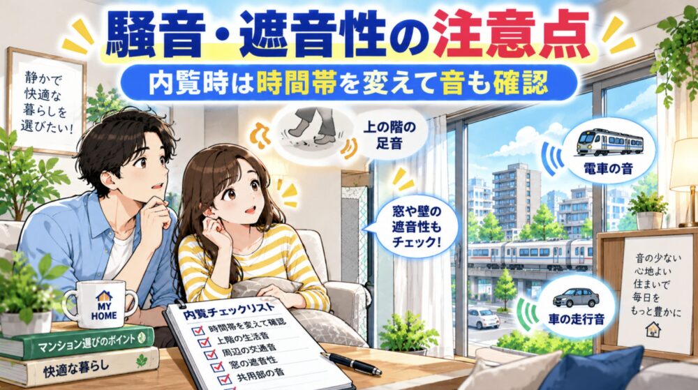 【騒音・遮音性】マンション購入の注意点