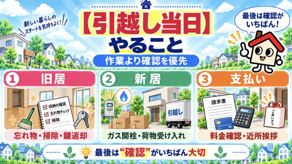 引越し当日にやること