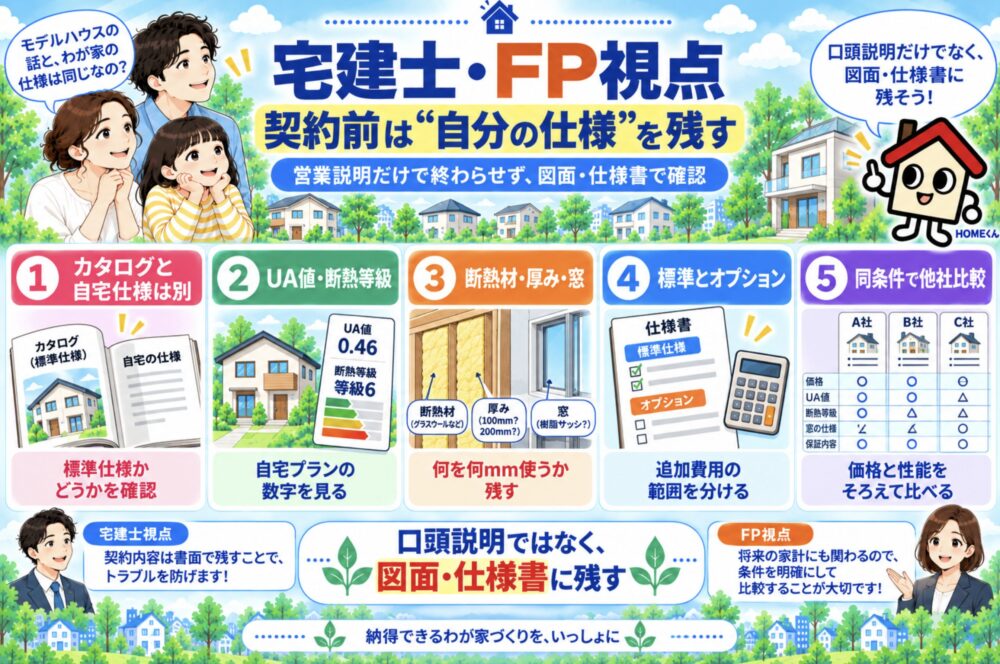 宅建士・FP視点|契約前は断熱材より「自分の仕様」を残す