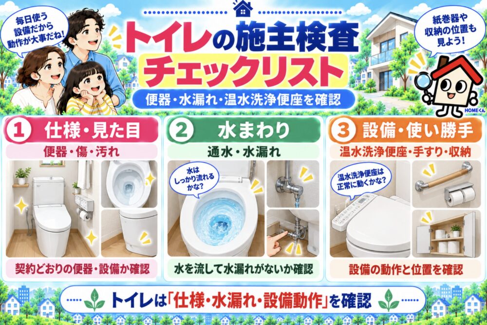 トイレの施主検査チェックリスト