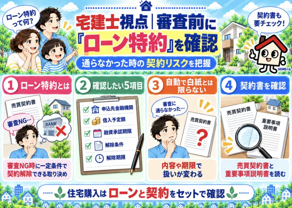宅建士視点｜住宅ローン審査前に「ローン特約」を確認する