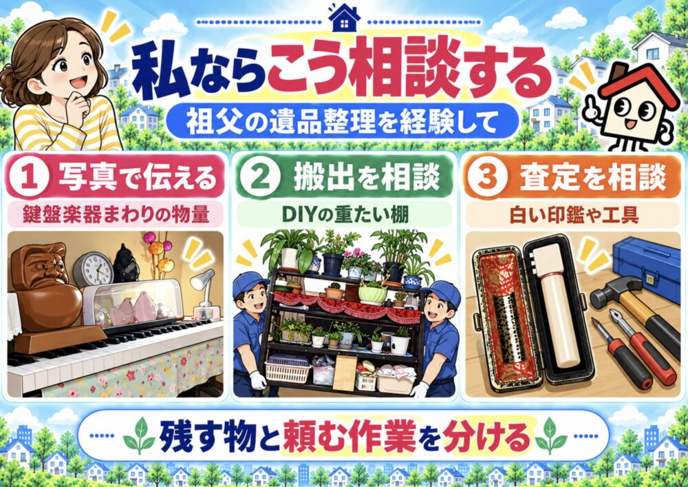 祖父の遺品整理を経験した私なら、遺品整理110番にこう相談する