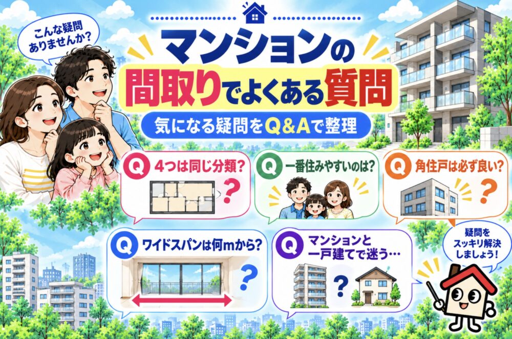 マンションの間取りでよくある質問