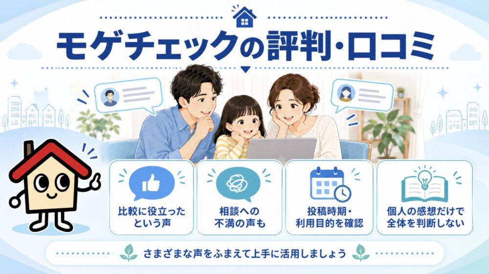 モゲチェックの評判・口コミ|利用者が評価した点と不満に感じた点