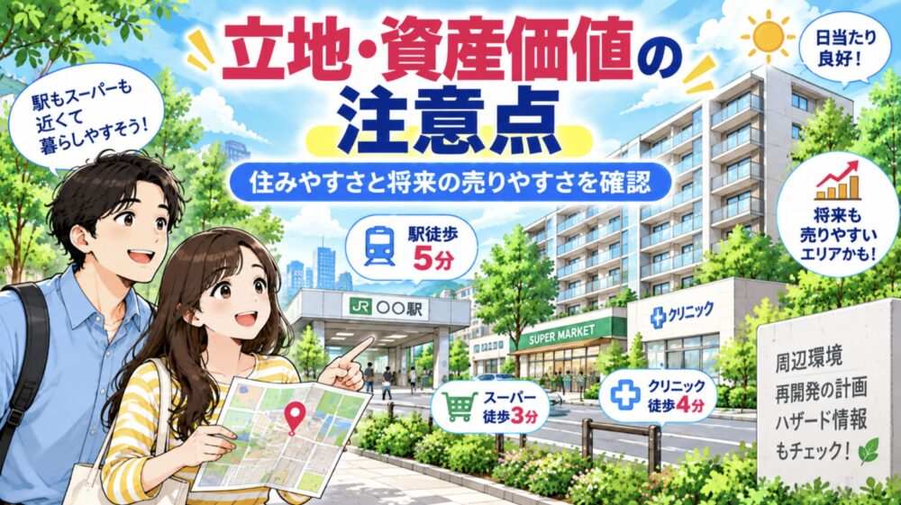 【立地・資産価値】マンション購入の注意点