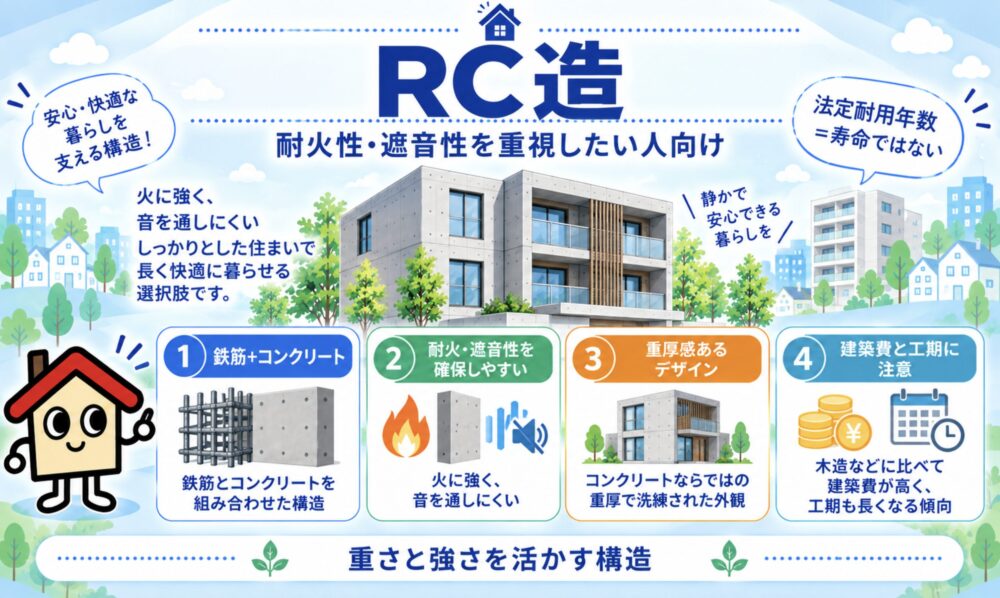 RC造｜耐火性・遮音性を重視したい人の選択肢