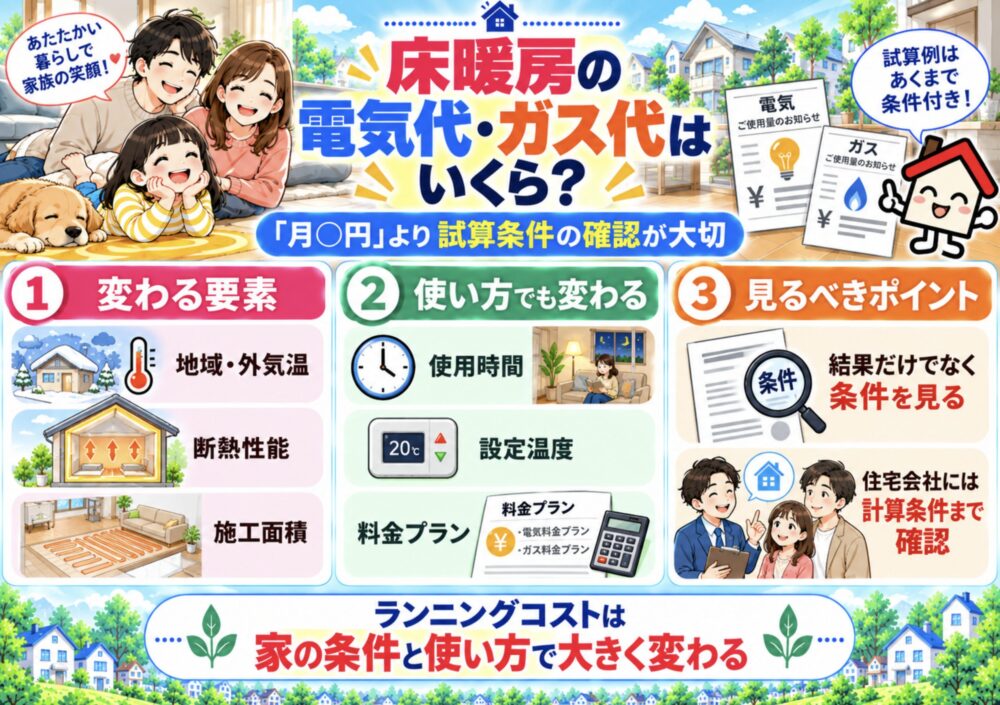 床暖房の電気代・ガス代はいくら？