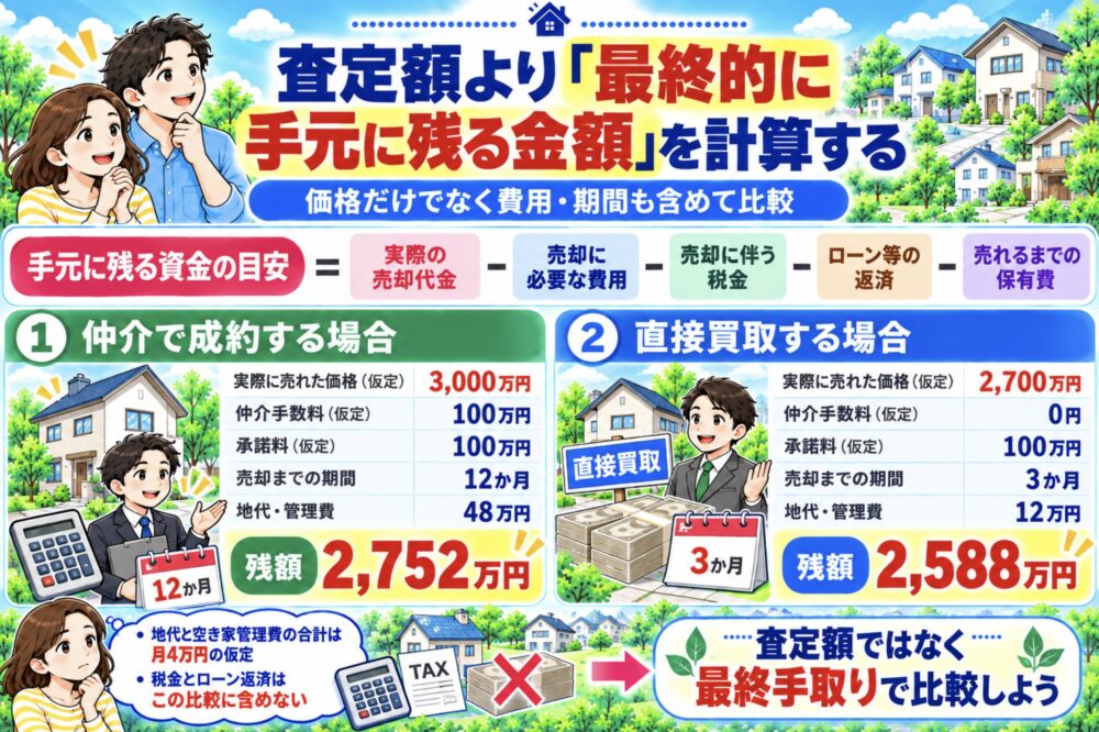 査定額より「最終的に手元に残る金額」を計算する