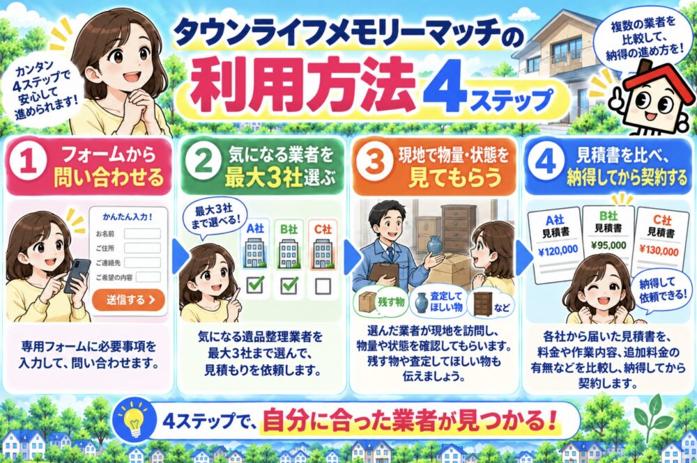 タウンライフメモリーマッチの利用方法