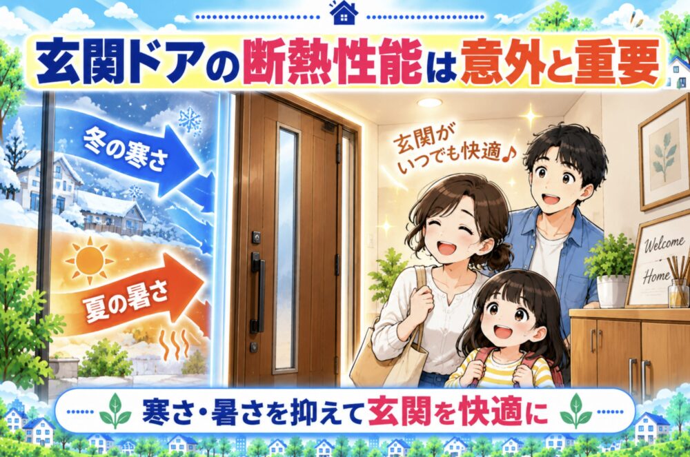 玄関ドアの断熱性能は意外と重要