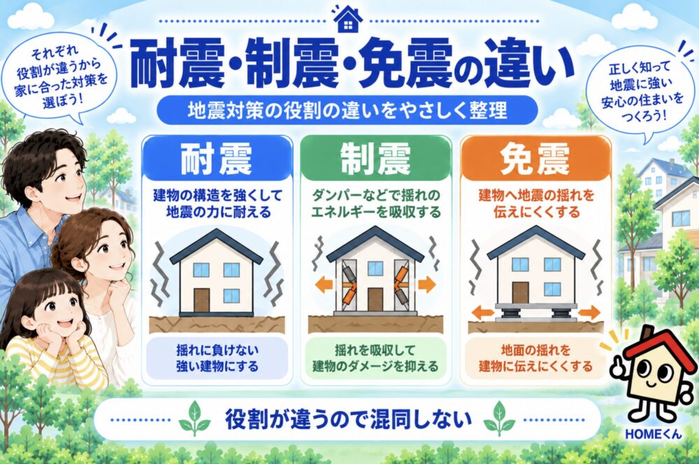 耐震・制震・免震の違い