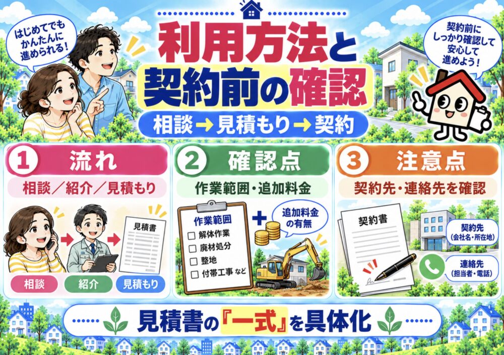 遺品整理110番の利用方法と、契約前に確認したいこと