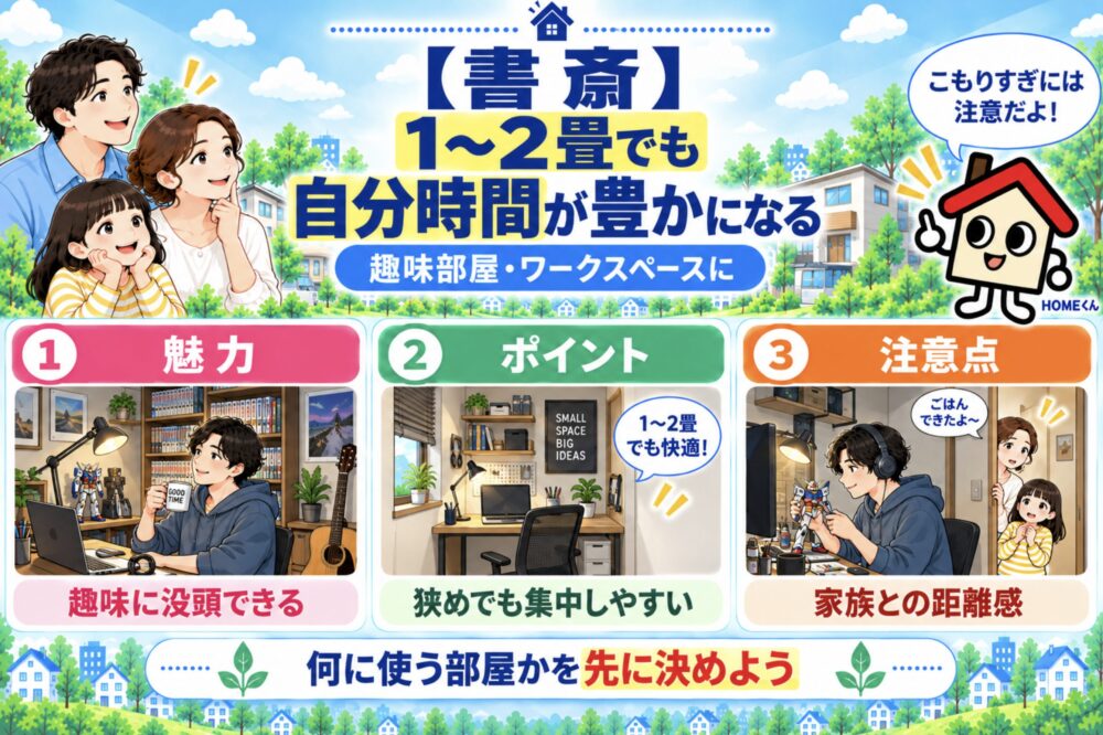 【書斎・ワークスペース】1～2畳でも役立つことがある