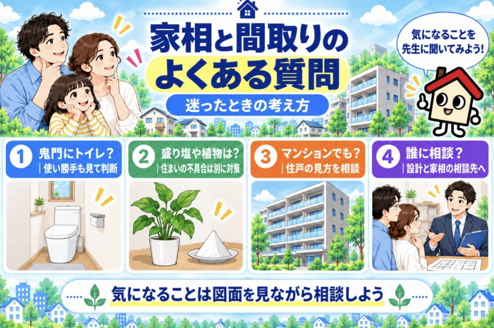家相と間取りでよくある質問