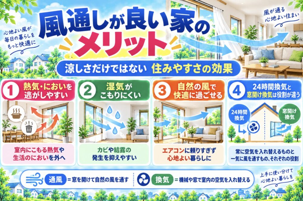 風通しが良い家のメリット