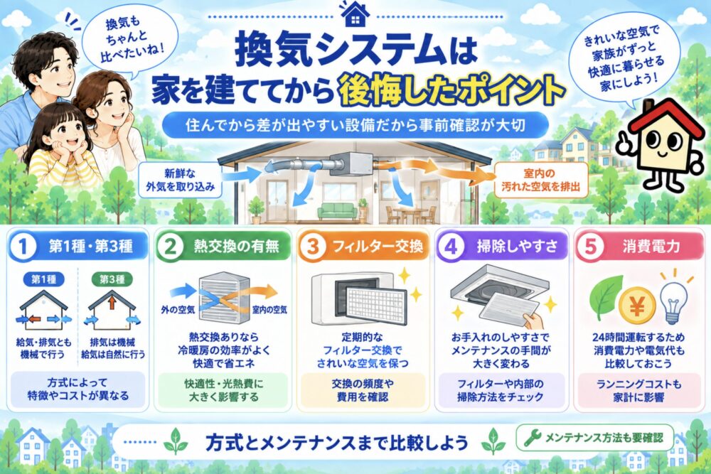 5．換気システムは家を建ててから後悔したポイント