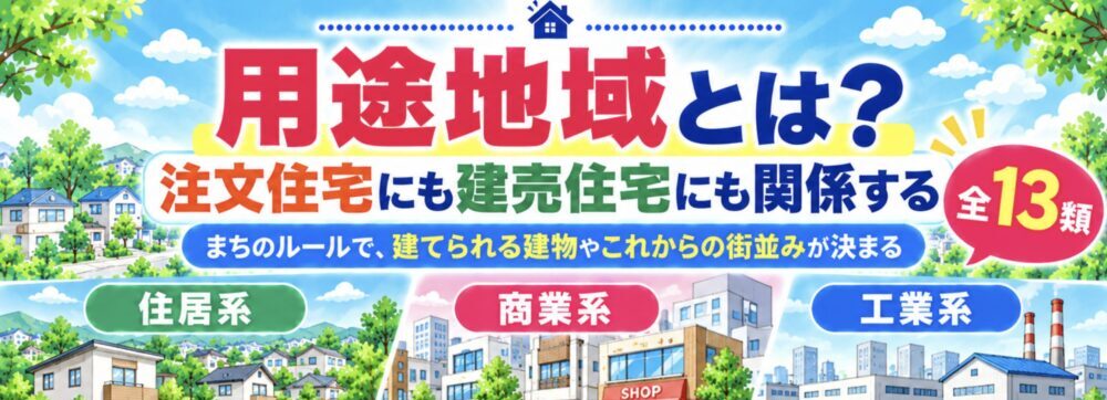 用途地域とは？注文住宅にも建売住宅にも関係する