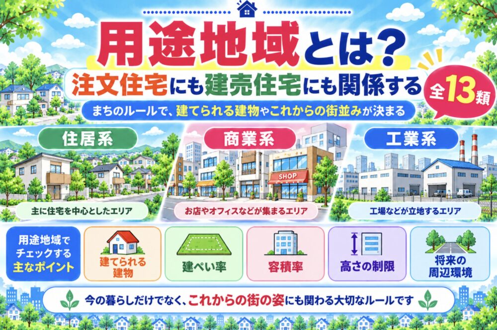 用途地域とは?注文住宅にも建売住宅にも関係する