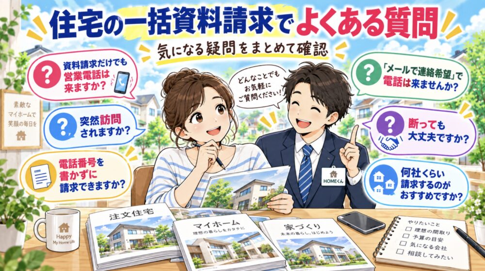 住宅の一括資料請求でよくある質問