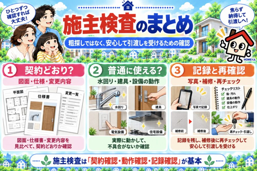 施主検査は「粗探し」ではなく安心して引き渡しを受けるための確認