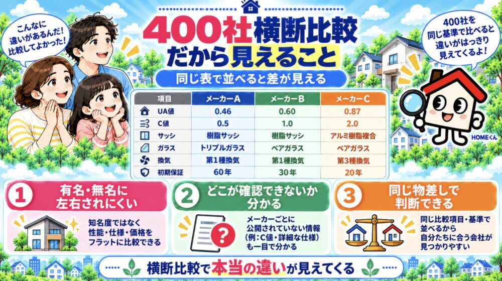 400社横断比較だから見えること