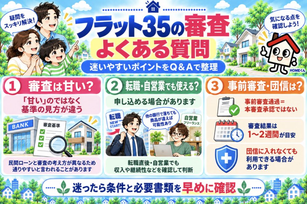 フラット35の審査についてよくある質問