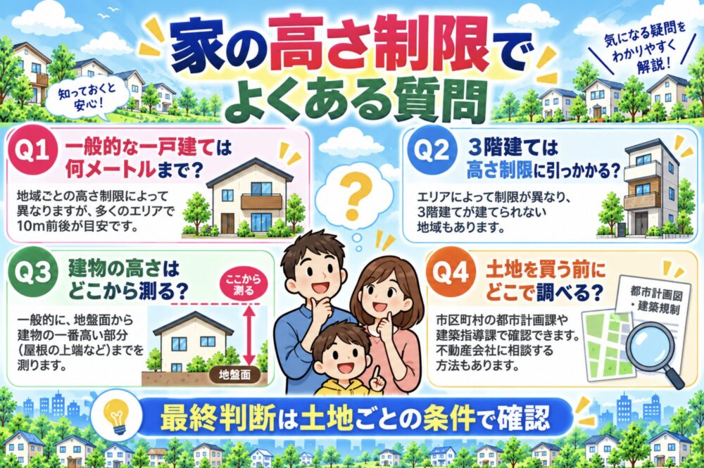 家の高さ制限でよくある質問