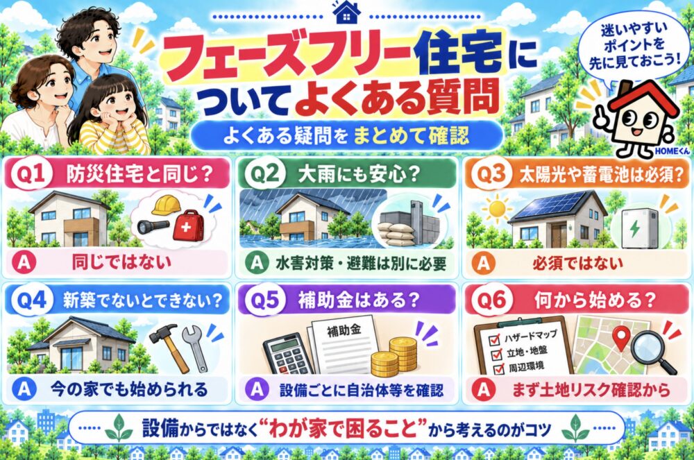フェーズフリー住宅についてよくある質問