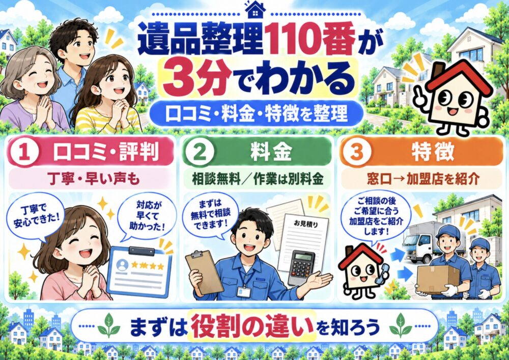 遺品整理110番が3分でわかる宅建士講座