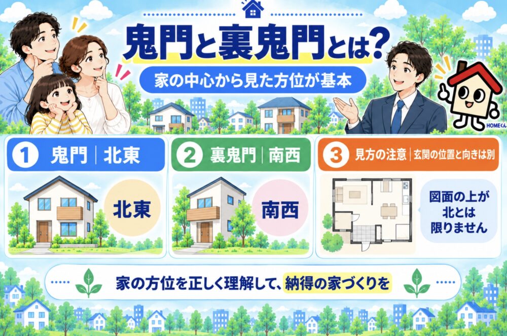 家相の基本「鬼門」と「裏鬼門」とは？
